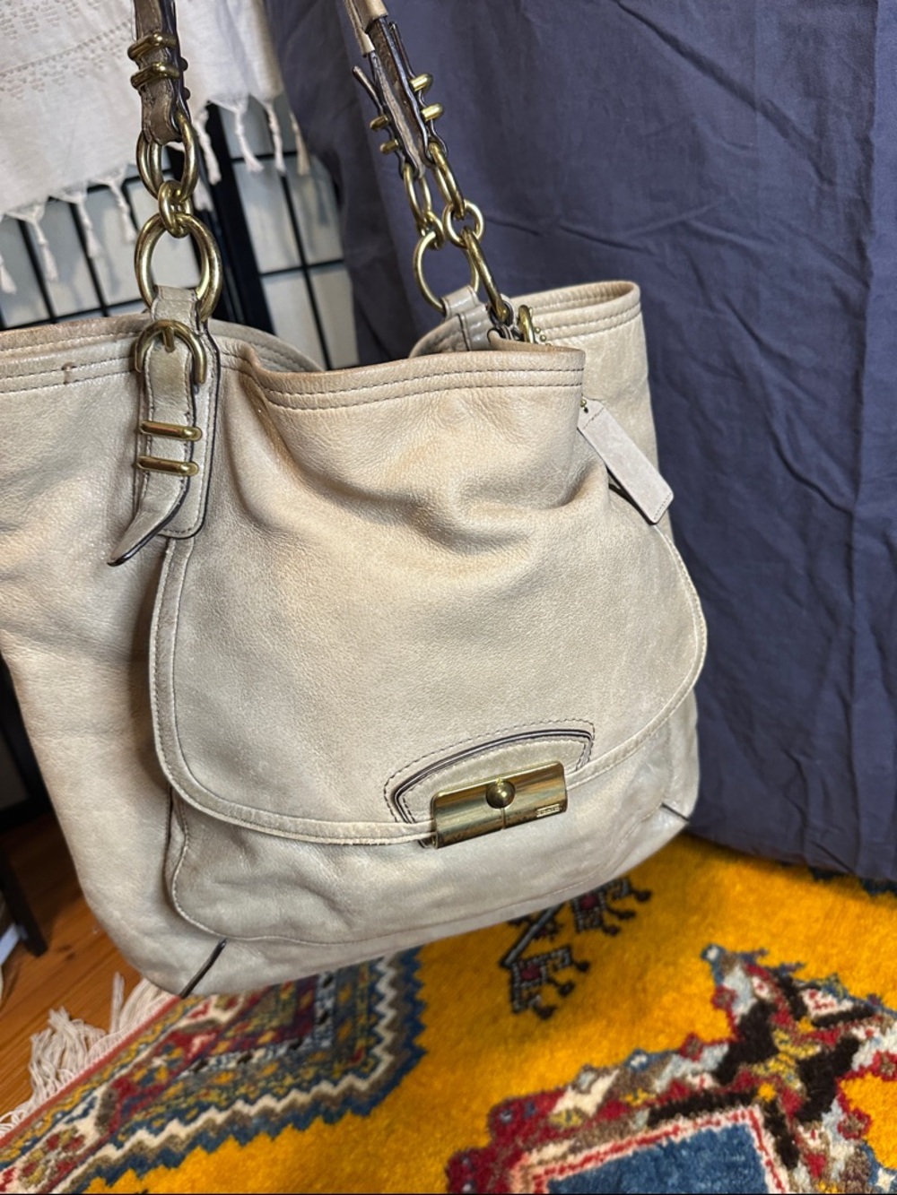 Coach Kristin Pinnacle XL Tote in Shimmer